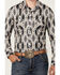 Image #3 - Rock & Roll Denim Men's Southwestern Print Long Sleeve Snap Stretch Western Shirt, Dark Brown, hi-res