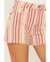 Image #2 - Wrangler Women's Natalie Striped High Rise Retro Cowboy Denim Shorts, Multi, hi-res