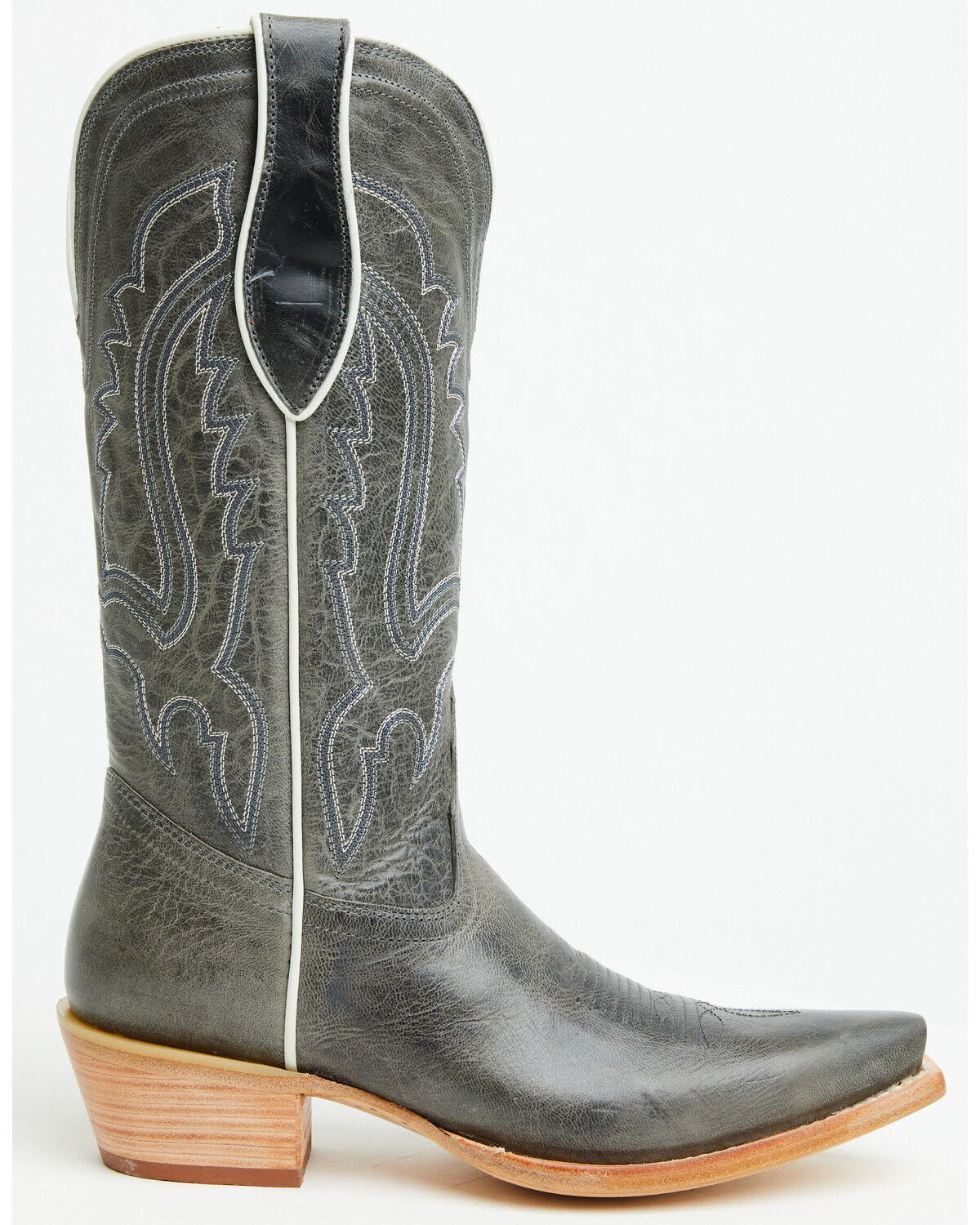 Image #2 - Tony Lama Women's Val Western Boots - Snip Toe, Grey, hi-res