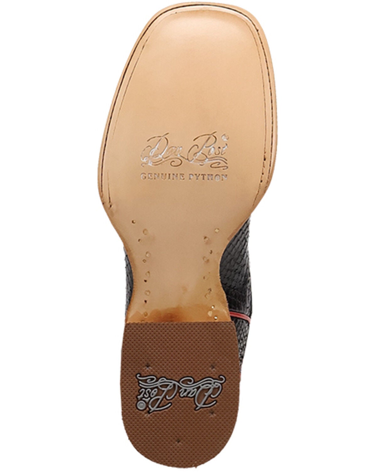 Image #7 - Dan Post Women's Penny Exotic Python Western Boots - Broad Square Toe, Blue, hi-res
