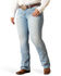 Image #1 - Ariat Women's Nebraska Light Wash Mid Rise Hope Stretch Bootcut Jeans - Plus, Light Wash, hi-res