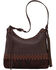 Image #1 - American West Women's Wild Horses Shoulder Handbag, Chocolate, hi-res