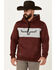 Image #1 - Kimes Ranch Men's Ripon Hooded Sweatshirt, Burgundy, hi-res