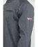 Image #4 - Ariat Men's FR Air Henley Long Sleeve Work Shirt, Charcoal, hi-res
