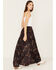 Image #3 - Shyanne Women's Paisley Print Slit Maxi Skirt, Black, hi-res