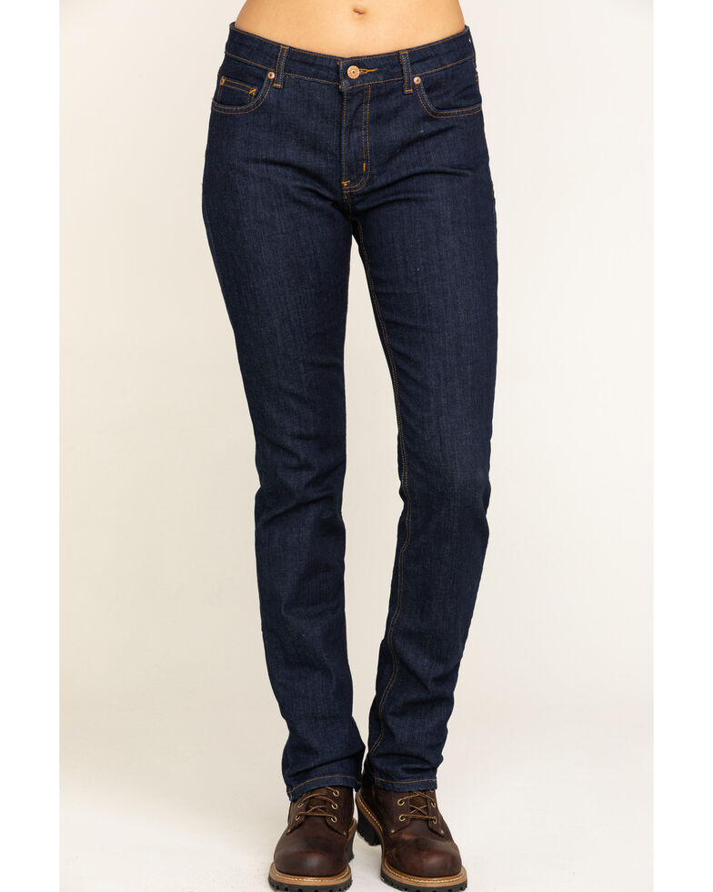 Dickies Women's Perfect Shape Denim Straight Jeans, Indigo, hi-res