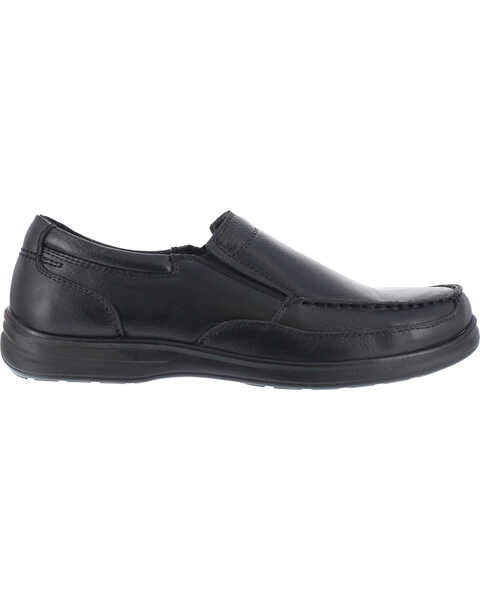 Florsheim Men's Slip-on Work Shoes - Steel Toe , Black, hi-res