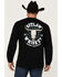 Image #1 - Cowboy Hardware Men's Outlaw Whiskey Long Sleeve Graphic T-Shirt, Black, hi-res
