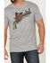 Image #3 - Cody James Men's Gun Scene Graphic Charcoal T-Shirt , Grey, hi-res