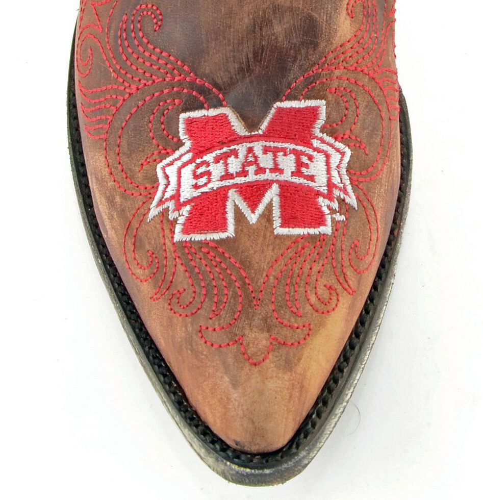 Gameday Mississippi State University Cowgirl Boots - Pointed Toe, Brass, hi-res