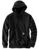 Image #1 - Carhartt Men's Loose Fit Midweight Logo Graphic Work Hooded Sweatshirt, Black, hi-res