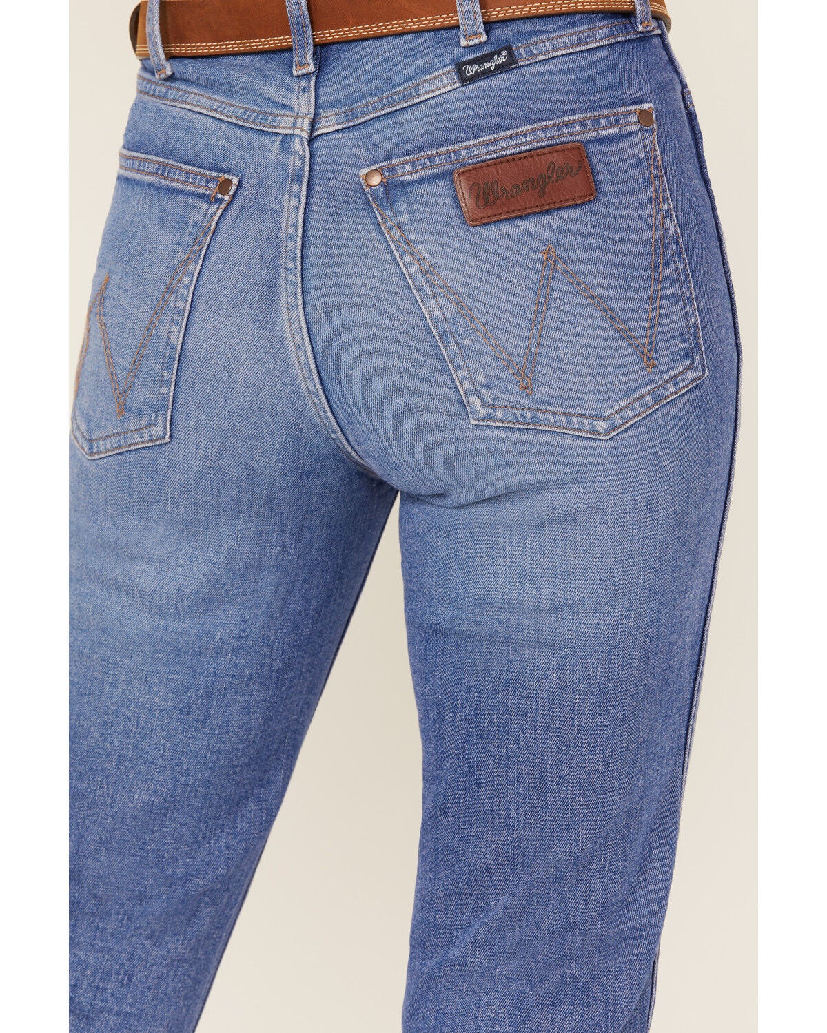 Image #4 - Wrangler Retro Women's Hollyn Medium Wash High Rise Bootcut Stretch Denim Jeans, Medium Wash, hi-res