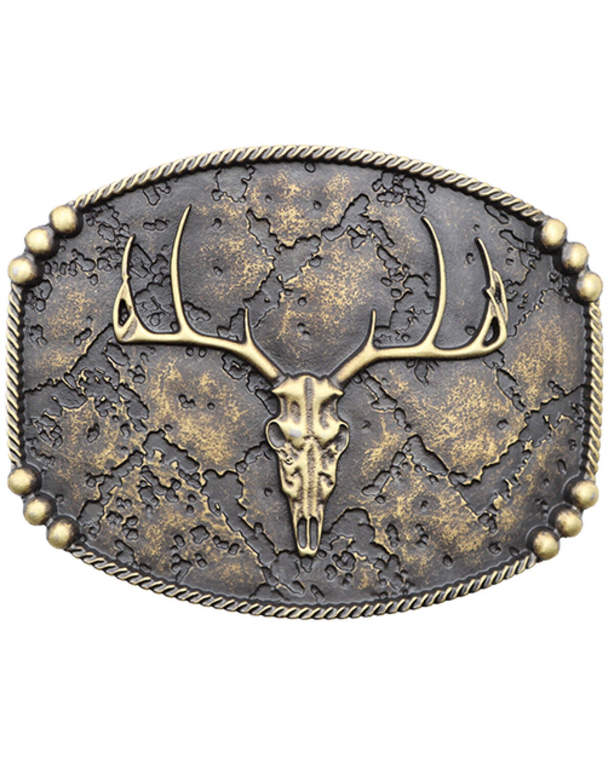 Cody James Men's Skull Belt Buckle, Silver, hi-res