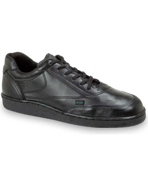 Image #1 - Thorogood Men's Postal Certified Code 3 Made In The USA Oxford Shoes, Black, hi-res