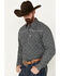 Image #2 - Cowboy Hardware Men's Wild Gem Geo Print Long Sleeve Snap Western Shirt, Black, hi-res