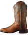 Ariat Women's Tombstone Western Performance Boots - Broad Square Toe, Brown, hi-res