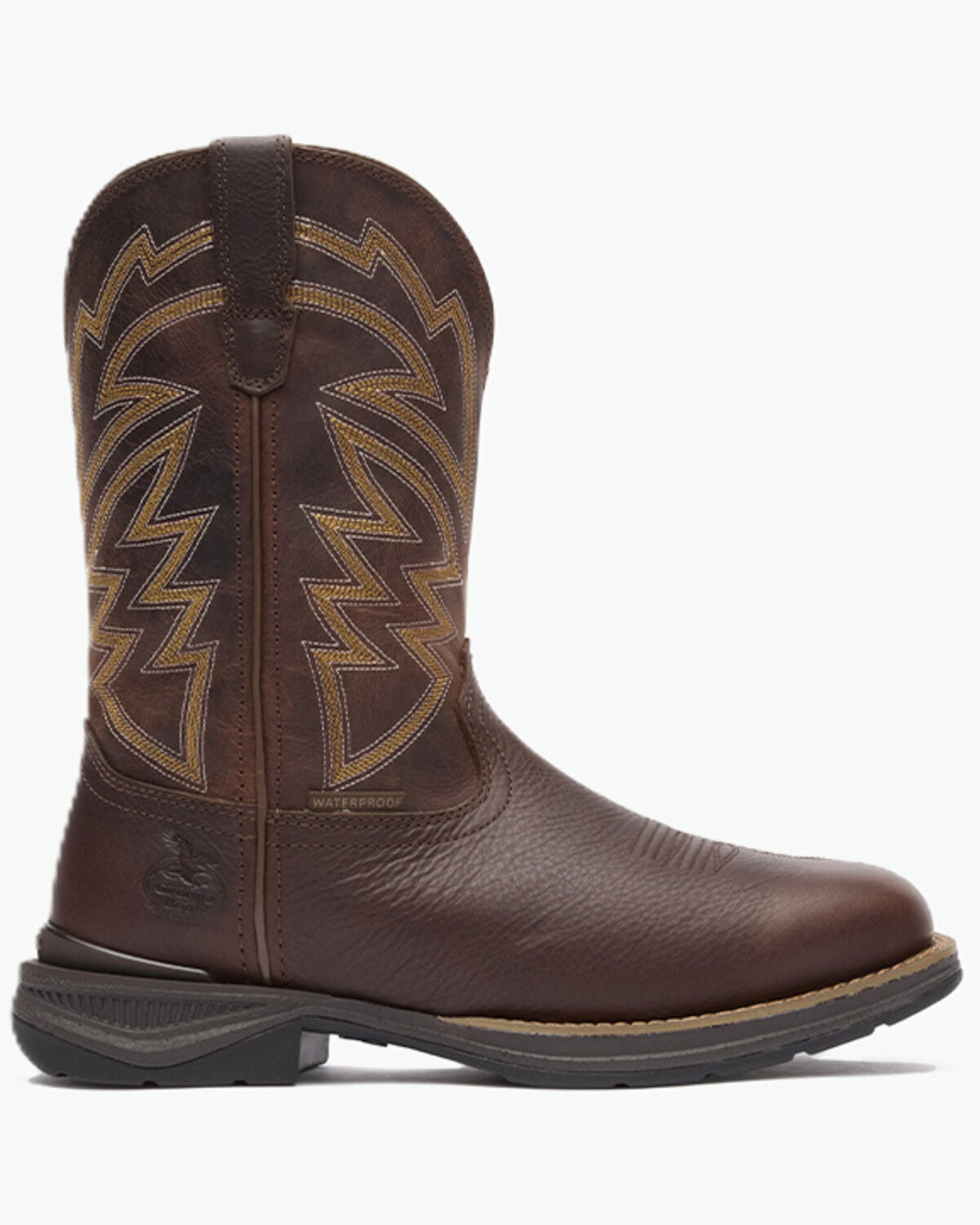 Image #2 - Georgia Men's Aero LT Waterproof Work Boots - Carbon Toe, Brown, hi-res