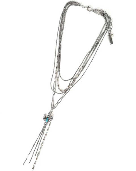 Image #2 - Cowgirl Confetti Women's Desert Rain Necklace , Silver, hi-res