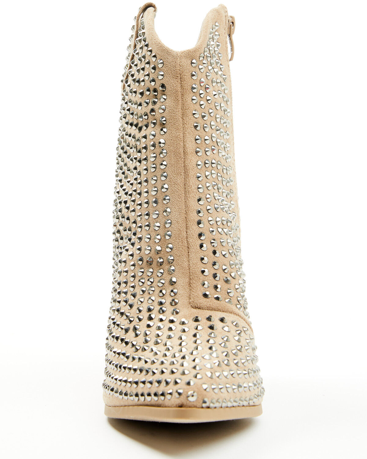 Image #4 - Very G Women's Swagger Rhinestone Booties - Snip Toe, Taupe, hi-res