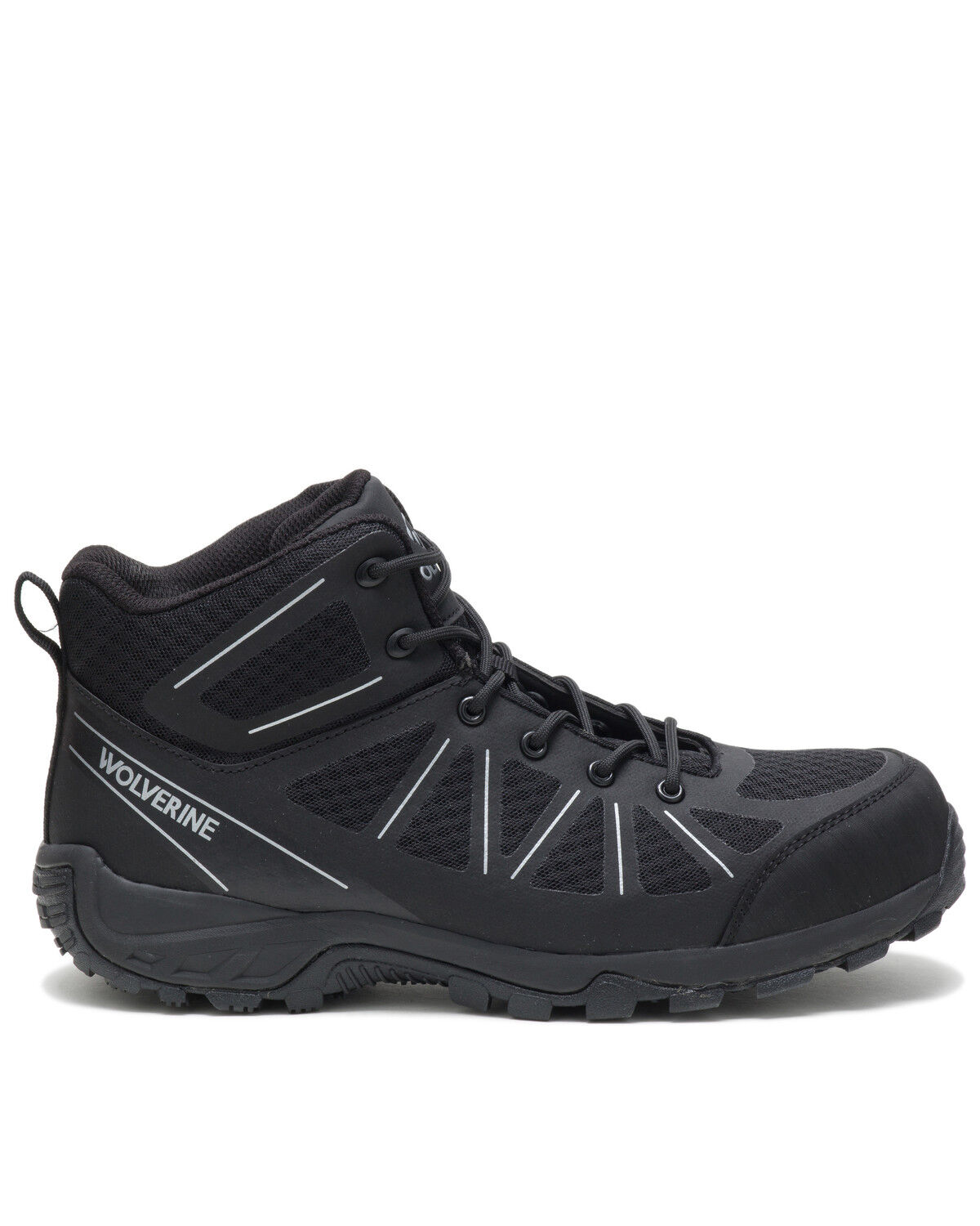 Image #2 - Wolverine Men's Amherst II Work Shoes - Composite Toe, Black, hi-res