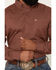 Image #3 - Cody James Men's NFR Geo Print Long Sleeve Button-Down Stretch Western Shirt, Burgundy, hi-res