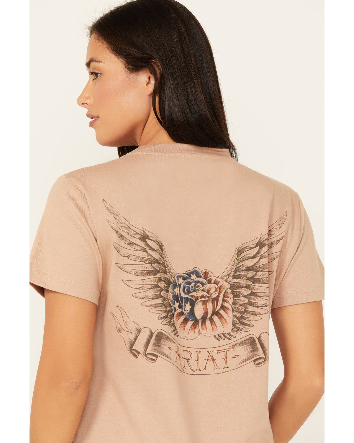 Image #4 - Ariat Women's Rebar Cotton Strong Short Sleeve Work Tee, Taupe, hi-res