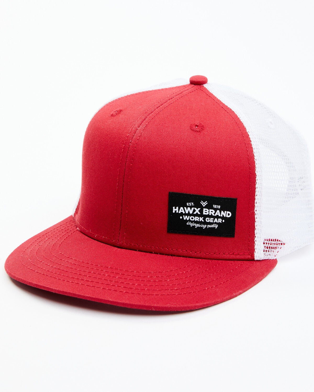 Hawx Men's Corner Patch Ball Cap, Red, hi-res