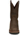 Image #4 - Justin Men's 11" Carbide Pull-On Work Boots - Soft Toe, Brown, hi-res