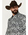 Image #2 - Cody James Men's Showdown Paisley Print Long Sleeve Snap Western Shirt - Big , Navy, hi-res