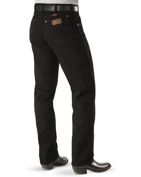 Image #1 - Wrangler Jeans - 13MWZ Original Fit Prewashed Colors - Big 44" to 52" Waist, Shadow Black, hi-res
