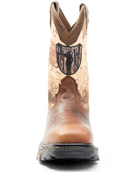 Image #4 - Cody James Men's Camo Flag Decimator Work Boot - Composite Toe  , Brown, hi-res