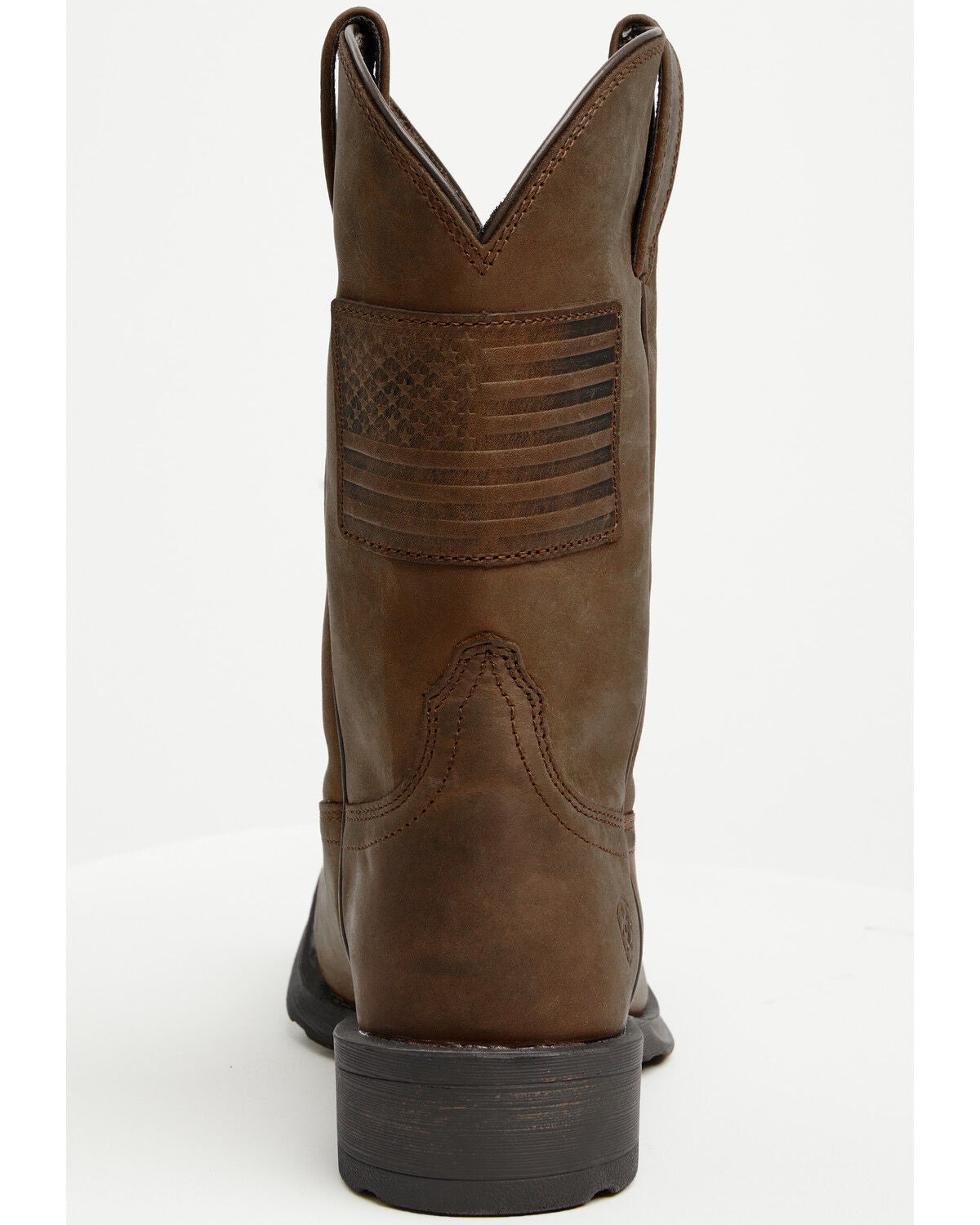 Image #5 - Ariat Men&rsquo;s Rambler Patriot Distressed Western Performance Boots &ndash; Square Toe, Distressed Brown, hi-res