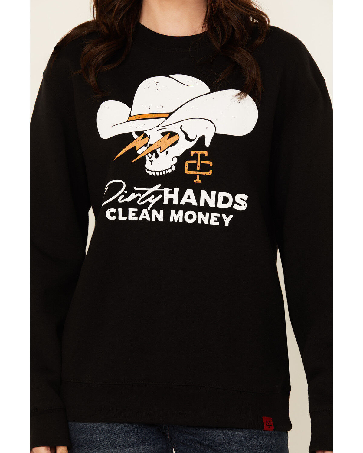 Image #3 - Troll Co Women's Savage Crewneck Sweatshirt, Black, hi-res