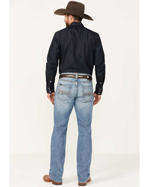 Image #3 - Ariat Men's M5 Baylor Lark Medium Wash Straight Stretch Rigid Jeans - Big , Medium Wash, hi-res