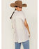 Image #3 - North River Women's Crinkle Ryn Stripe Short Sleeve Shirt, Ivory, hi-res