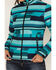 Image #3 - RANK 45® Women's Abstract Striped Softshell Jacket, Turquoise, hi-res