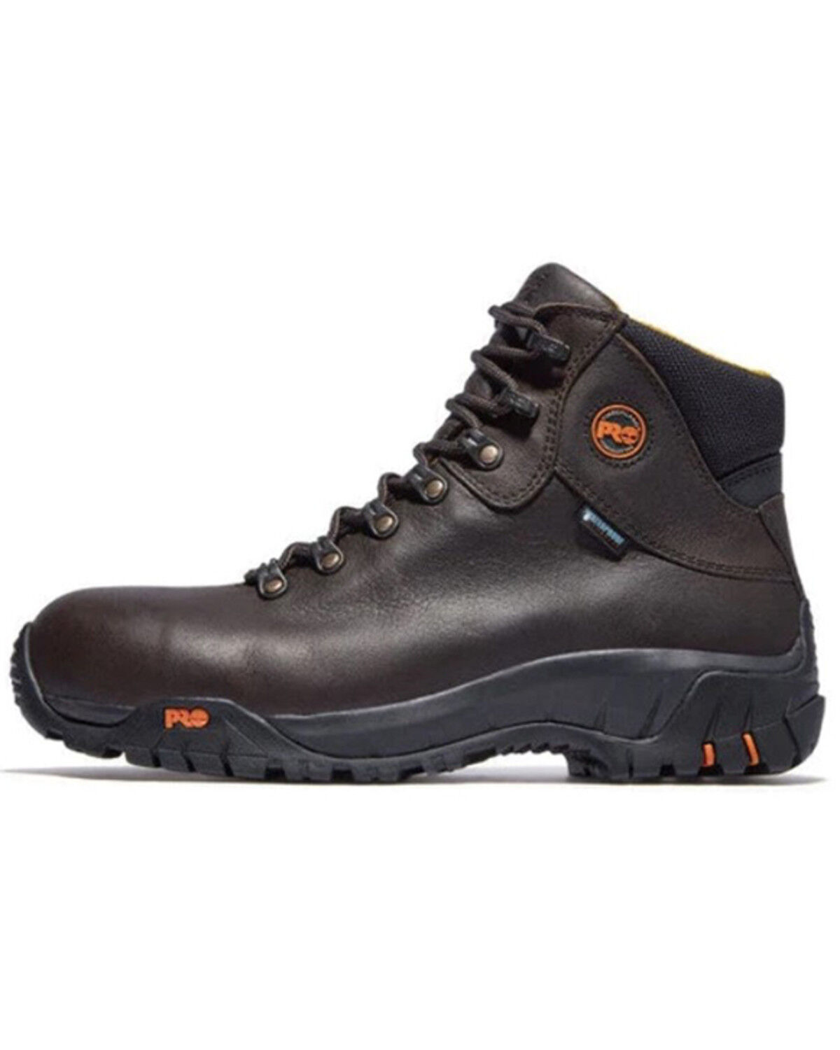 Image #3 - Timberland Men's TiTAN Waterproof Work Boots - Steel Toe, Dark Brown, hi-res