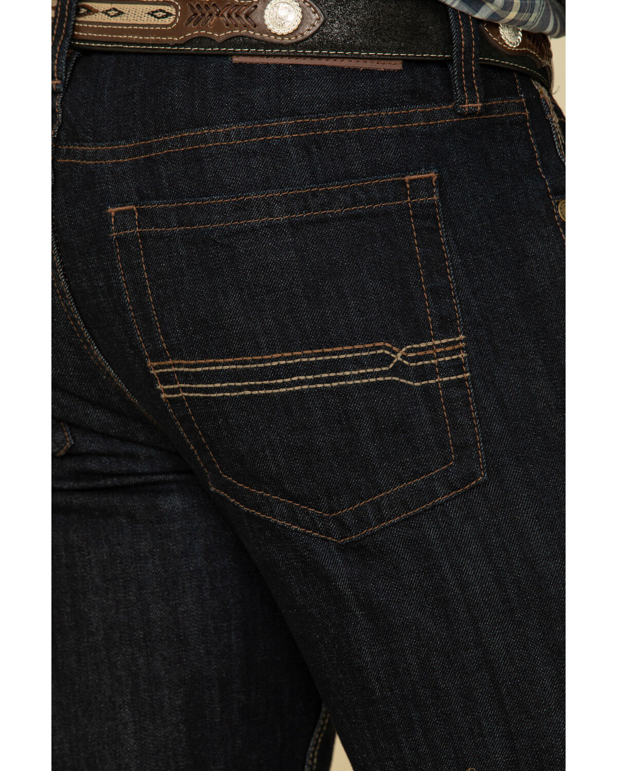 Image #3 - Cody James Men's Roadhouse Dark Rigid Relaxed Bootcut Jeans, , hi-res