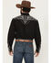 Image #4 - Rodeo Clothing Men's Embroidered Long Sleeve Snap Western Shirt, Black, hi-res