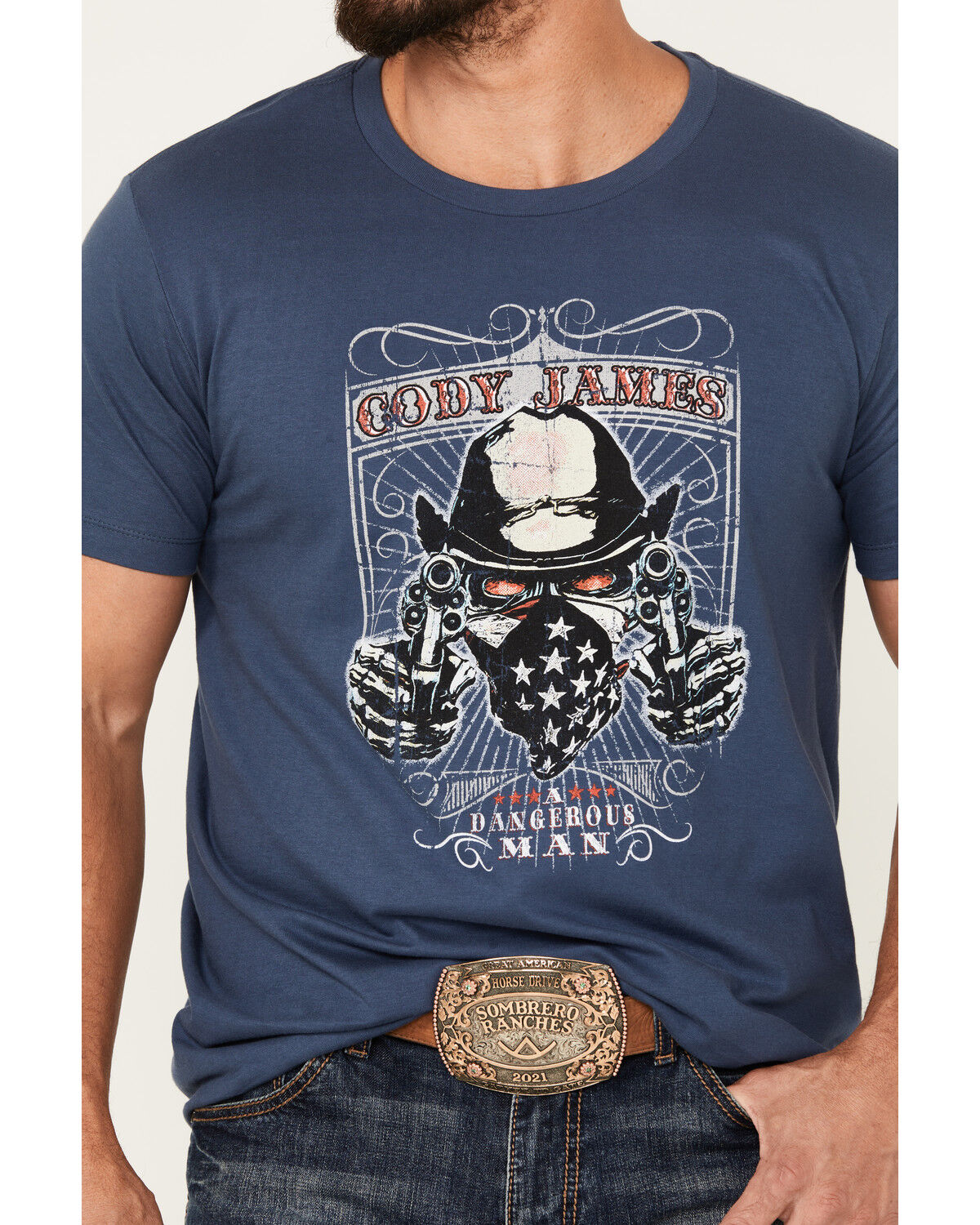 Image #3 - Cody James Men's Take Aim Short Sleeve Graphic T-Shirt, Navy, hi-res