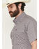 Image #2 - Cinch Men's Geo Print Short Sleeve Button-Down Western Shirt, White, hi-res