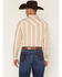 Image #4 - Gibson Trading Co Men's Dustline Striped Long Sleeve Snap Western Shirt, Lt Brown, hi-res