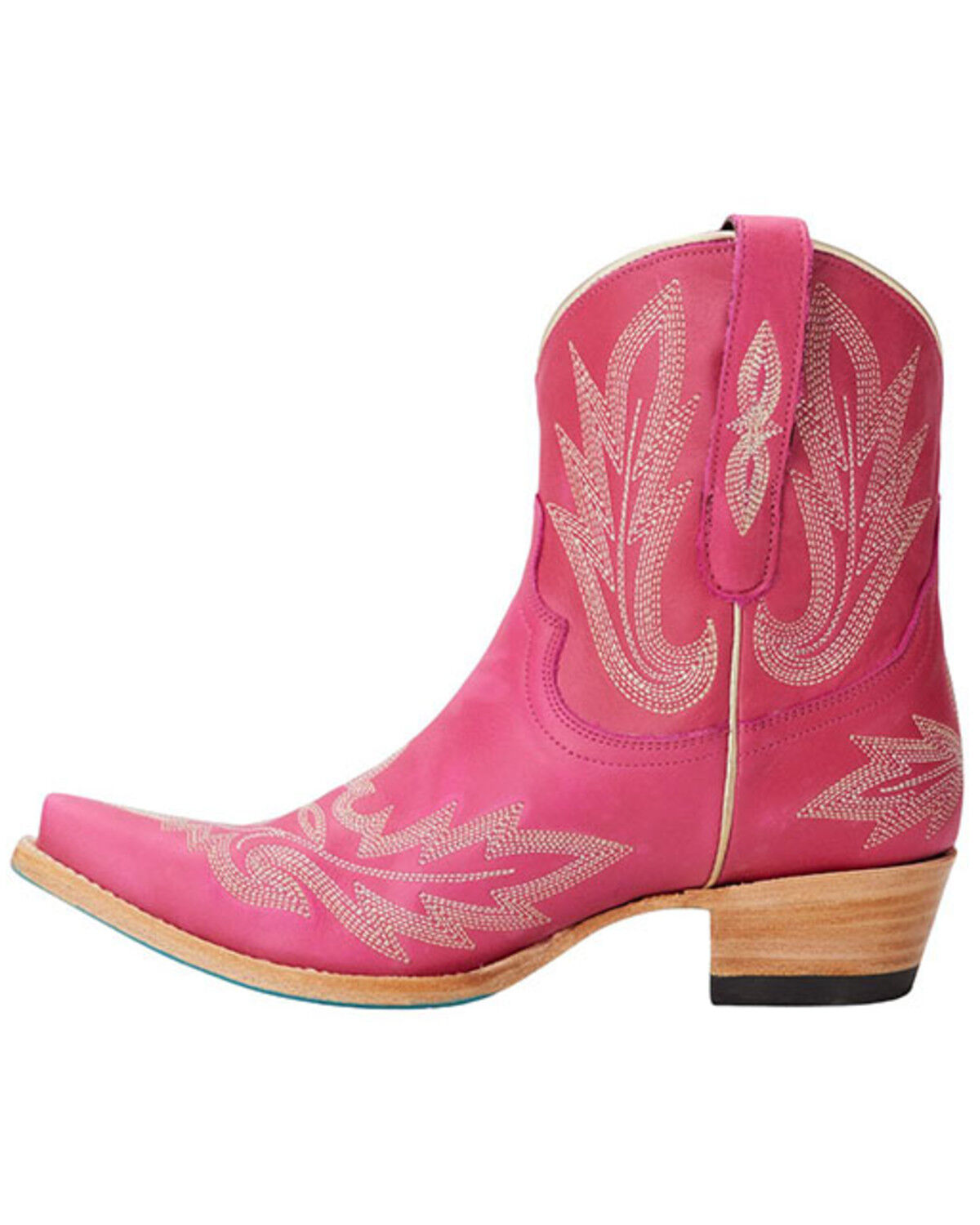 Image #3 - Lane Women's Lexington Western Booties - Snip Toe, Hot Pink, hi-res