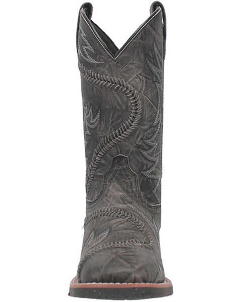 Image #4 - Laredo Men's 11" Kade Western Boots - Broad Square Toe, Charcoal, hi-res