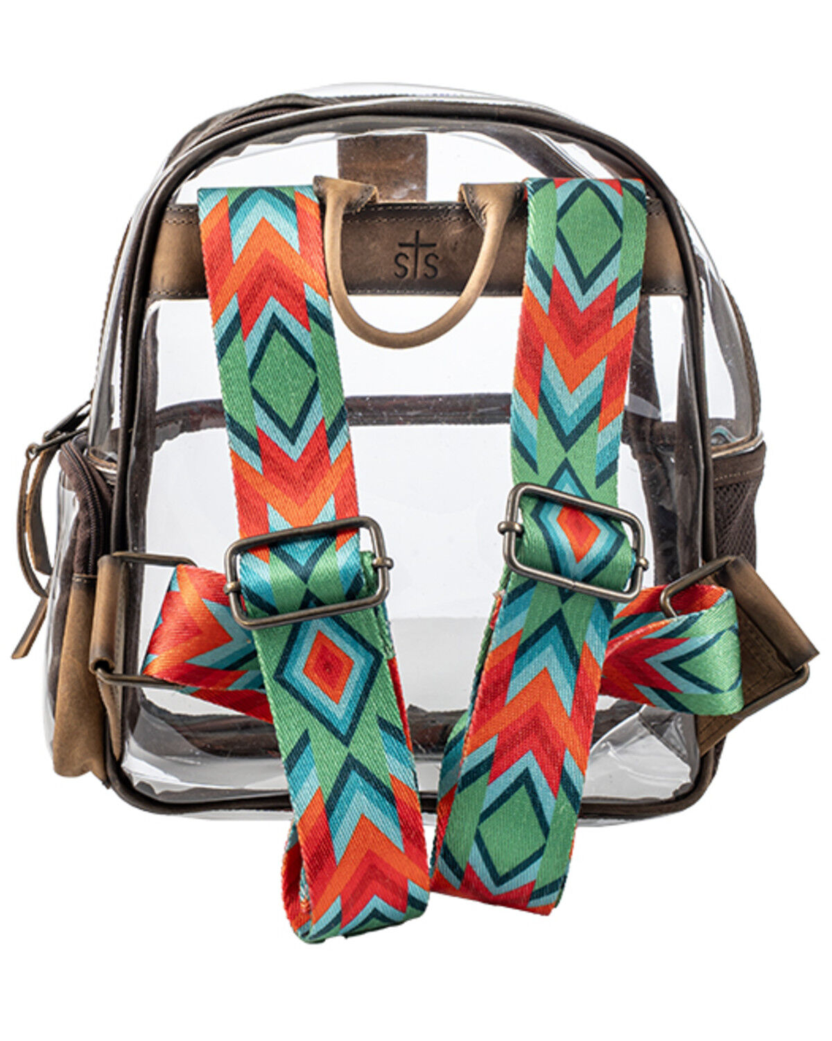 Image #5 - STS Ranchwear by Carroll Clear Stadium Backpack, Brown, hi-res