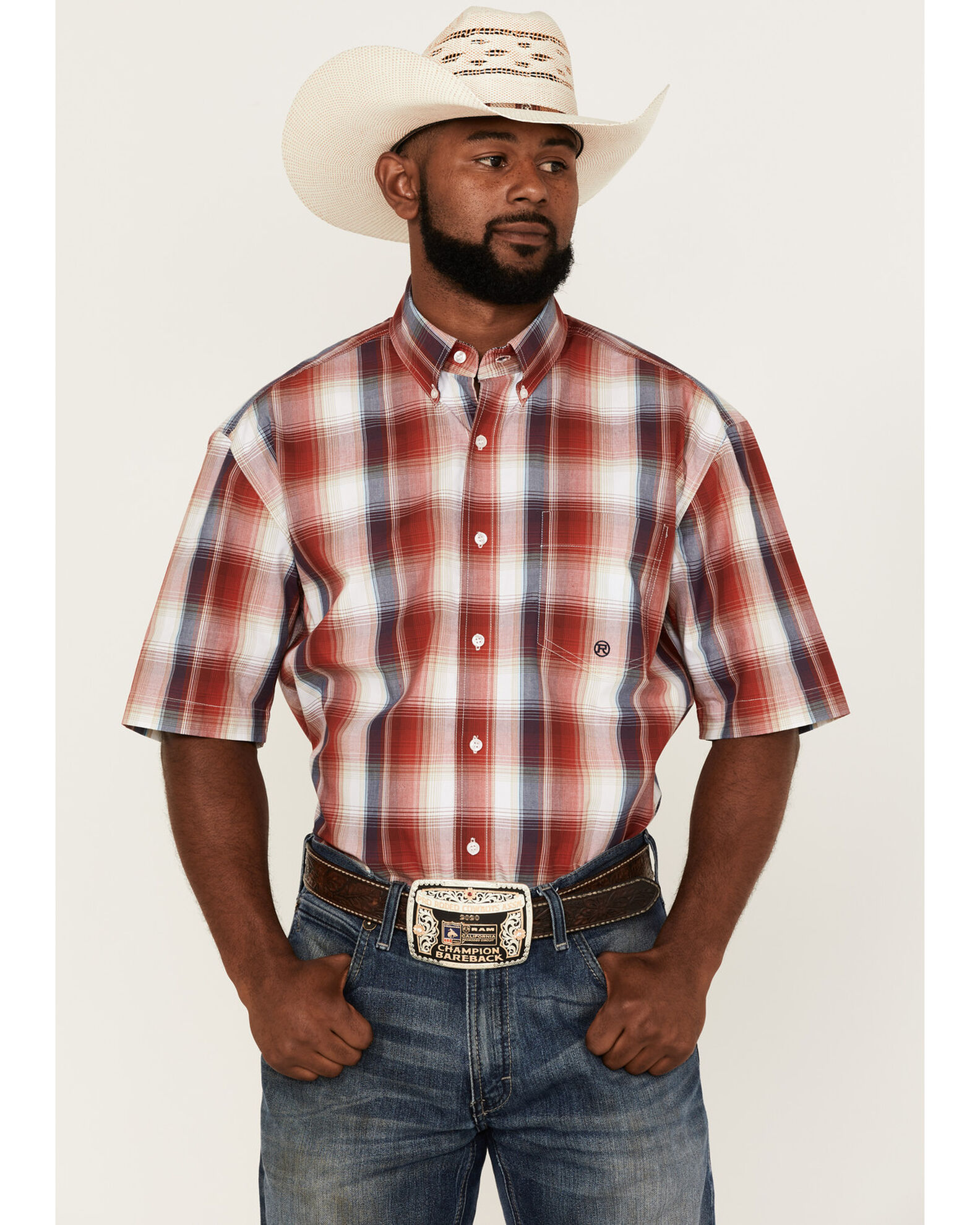 Roper short sleeve western shirts 2025