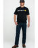 Carhartt Men's Signature Logo Graphic Short Sleeve Work T-Shirt , Black, hi-res