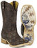 Tin Haul Men's Triangles Western Boots - Square Toe, Brown, hi-res