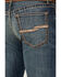 Image #4 - Cinch Men's Ian Dark Stonewash Slim Bootcut Performance Stretch Denim Jeans, , hi-res