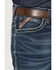 Image #2 - Ariat Men's Boot Barn Exclusive M4 Adkins Dark Wash Relaxed Fit Stretch Bootcut Jeans, Blue, hi-res